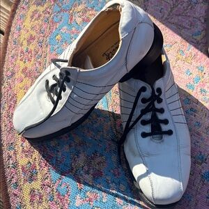 Hitchcock men’s golf shoes, white, size 11.5, 6E